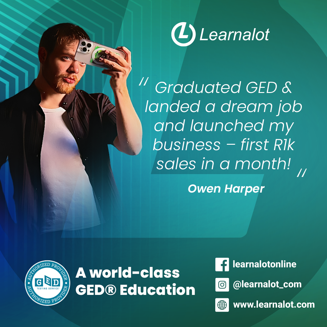 Owen Harper Learnalot GED South Africa Testimonial